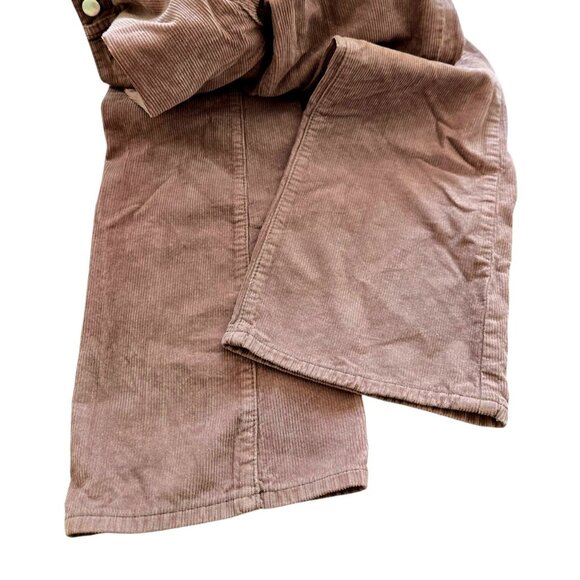 PacSun High Rise Bootcut Corduroy Pants Women's 24x32 Brown Button Fly - Picture 5 of 9